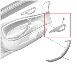 SP 9119EK - Door Handle Bezel Right rear